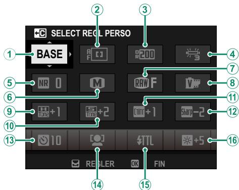 DARTY HYBRIDEX-PRO 3 DURATECH - L'affichage du menu rapide - 2