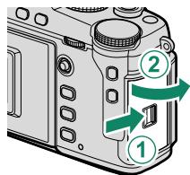 DARTY HYBRIDEX-PRO 3 DURATECH - Ouvrez le couvercle des logements des cartes mémoire. - 1