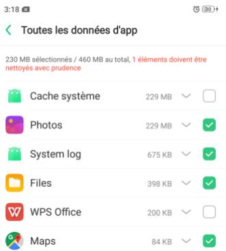 OPPO RX17NEO - Nettoyer l'espace de stockage - 2