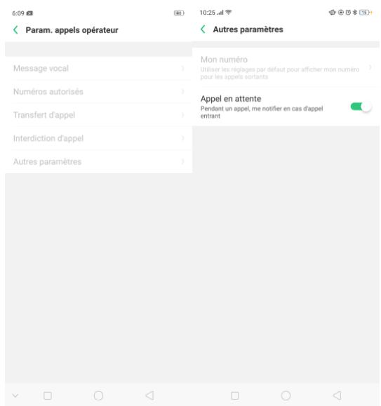OPPO RX17NEO - Paramètres d'expérience - 2