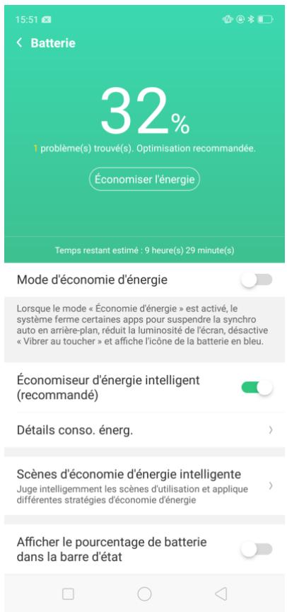 OPPO RX17NEO - Économiseur d'énergie intelligent - 2