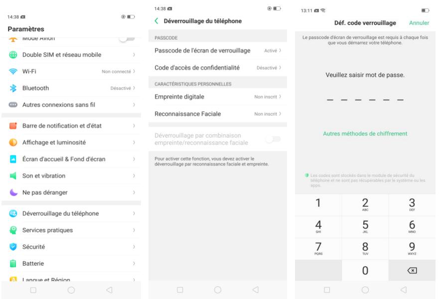 OPPO RX17NEO - Empreinte digitale, visage et code - 1