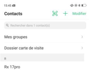 OPPO RX17NEO - Scan intelligent pour les contacts - 2