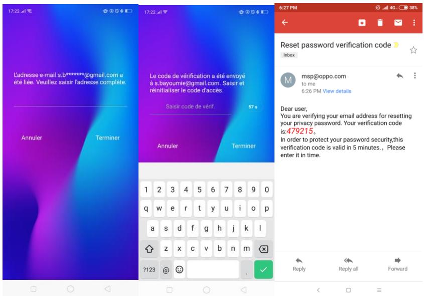 OPPO RX17NEO - Réinitialiser le mot de passe avec empreinte digitale - 7