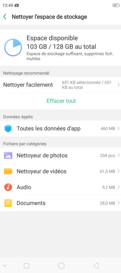 OPPO RX17NEO - Libérer de l'espace de stockage - 1
