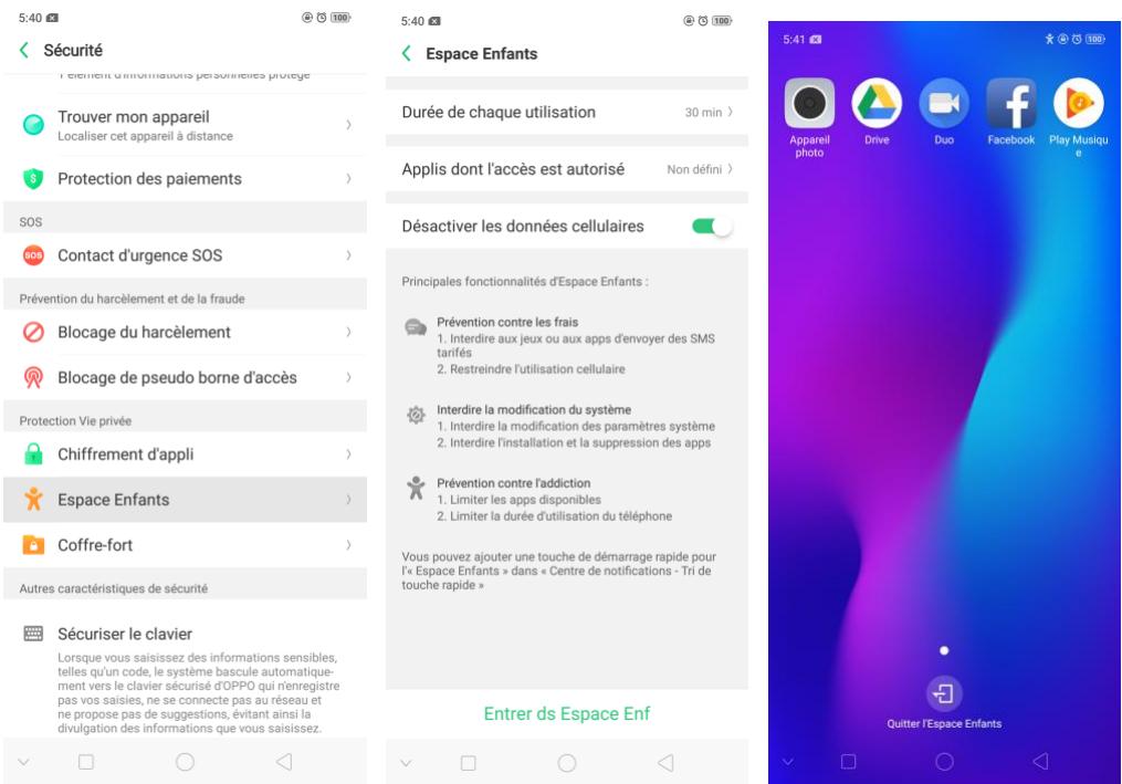 OPPO RX17NEO - Espace enfants - 1