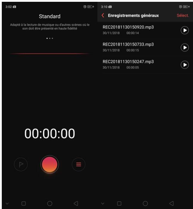 OPPO RX17NEO - Enregistreur - 10