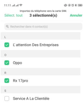 OPPO RX17NEO - Contacts SIM - 3