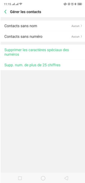 OPPO RX17NEO - Gérer les contacts - 3
