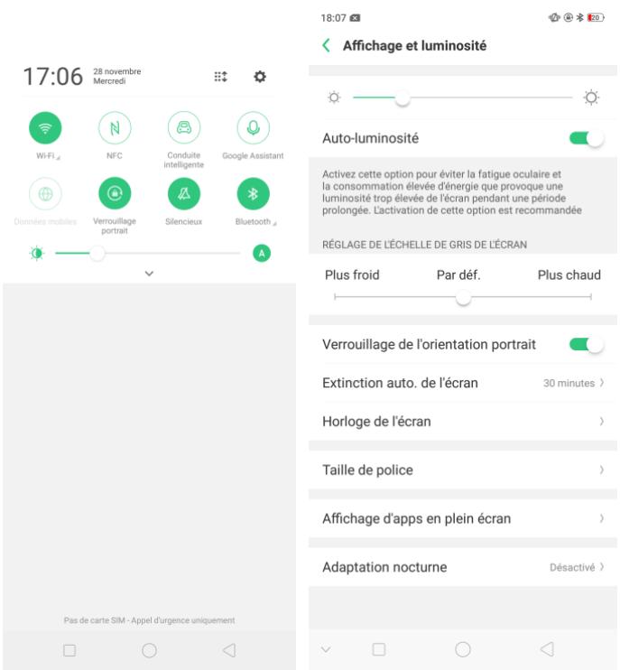 OPPO RX17NEO - Changer l'orientation de l'écran - 4