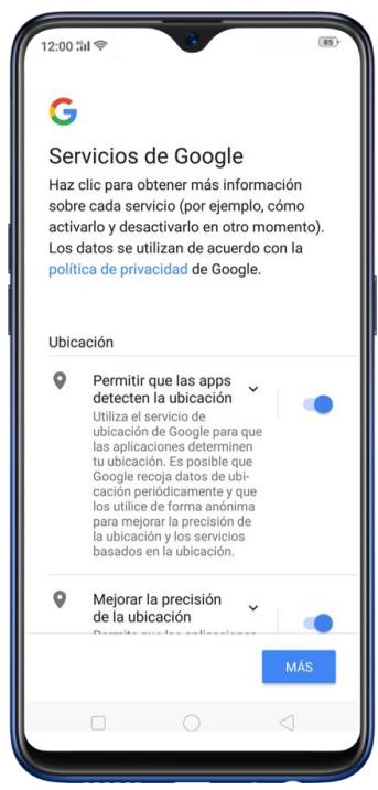 OPPO RX17NEO - Services google - 1