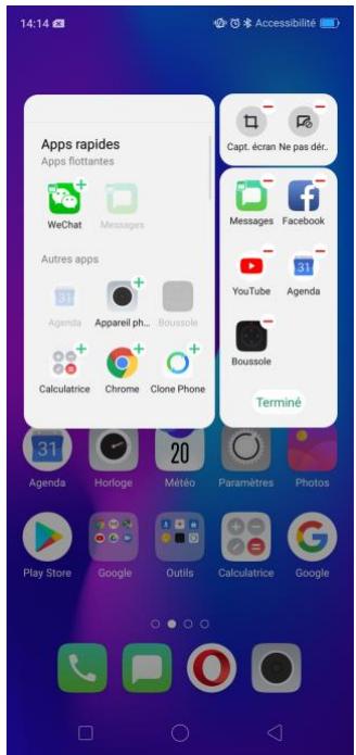 OPPO RX17NEO - Gestion de la barre latérale intelligente - 5