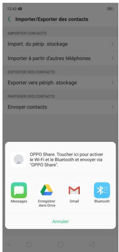 OPPO RX17NEO - Gérer les contacts - 4