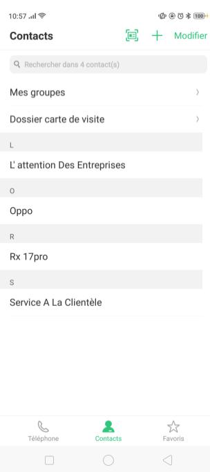 OPPO RX17NEO - Ajouter un contact - 1