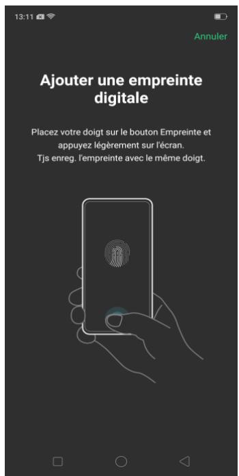 OPPO RX17NEO - Définir le code et l'empreinte digitale avant sous l'écran - 4