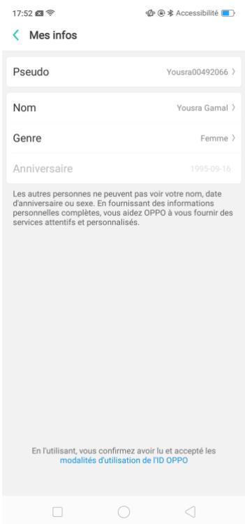 OPPO RX17NEO - Identifiers OPPO ID - 3