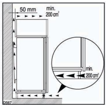 DE DIETRICH DWS 850 X ARGENT - Instructions pour l'encastrement Dimensions de la niche - 1