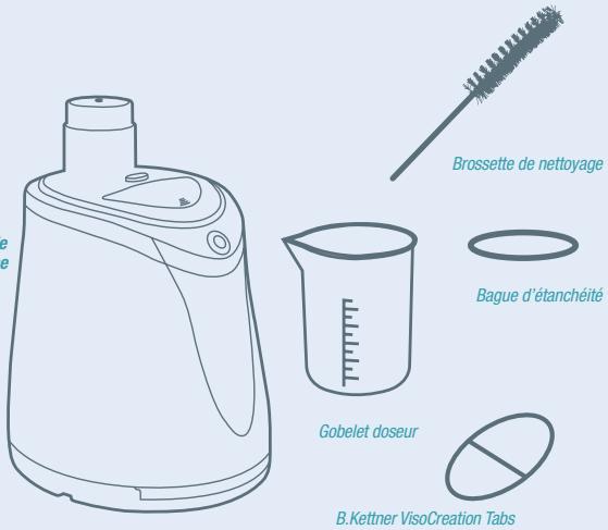 B.KETTNER SOINS BEAUTE VISOCREAT PRO 43200C - Contenu du set - 1