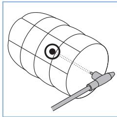 PHILIPS HD9880/90 - Placing the food thermometer - 1