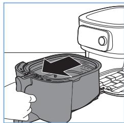PHILIPS HD9880/90 - Placing the removable mesh bottom - 1
