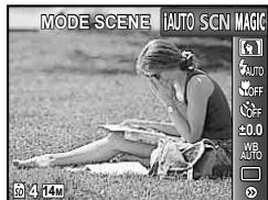 OLYMPUS TOUGH 6020 - Réglez le mode prise de vue sur l'auto. - 2