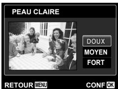 OLYMPUS TOUGH 6020 - Lorsque [PEAU CLAIRE] est sélectionné - 1