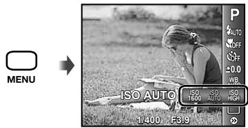 OLYMPUS TOUGH 6020 - Sélectionner la sensibilité ISO - 1
