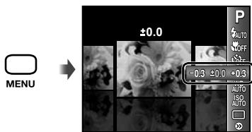 OLYMPUS TOUGH 6020 - Ajuster la luminosité (compensation d'exposition) - 1
