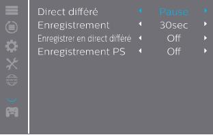 PHILIPS NEOVIU T2 Leon - Réglages du direct différé - 1