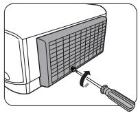 VIEWSONIC PA503WB - Nettoyage du filtre à poussière - 6