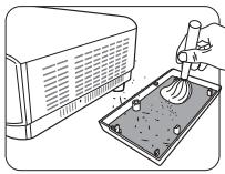 VIEWSONIC PA503WB - Nettoyage du filtre à poussière - 3