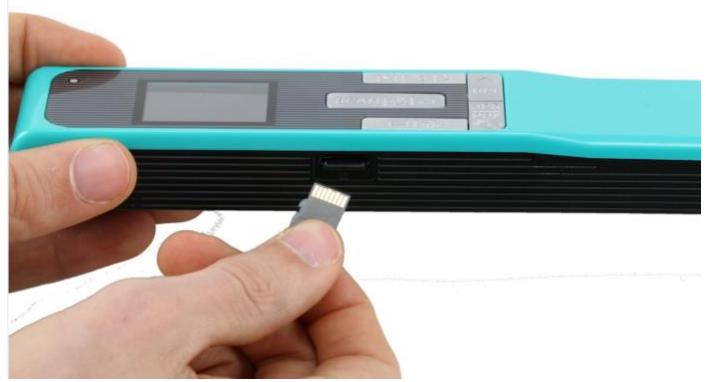 IRIS IRIScan Book 5 Turquoise - Insertion de la carte microsd™ incluse - 1