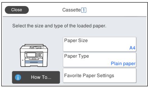 EPSON WF-7840 - Paramètres de format et de type de papier - 2