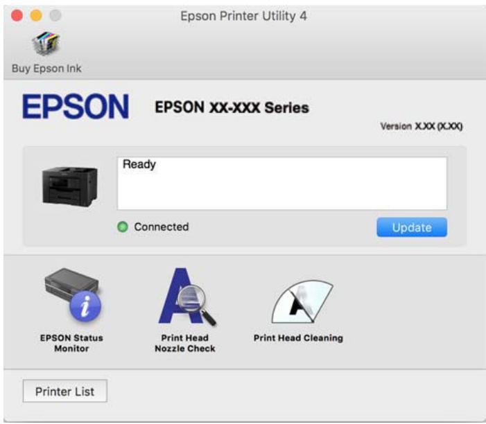 EPSON WF-7840 - Guide du pilote d'impression mac OS - 1