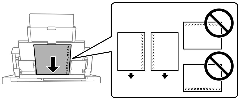 EPSON WF-7840 - Chargement de papier préperforé - 1