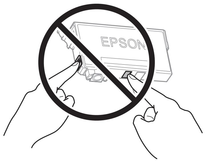 EPSON WF-7840 - Précautions de manipulation pour le remplissage des cartouches d'encre - 3