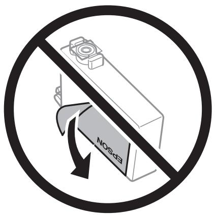 EPSON WF-7840 - Précautions de manipulation pour le remplissage des cartouches d'encre - 1