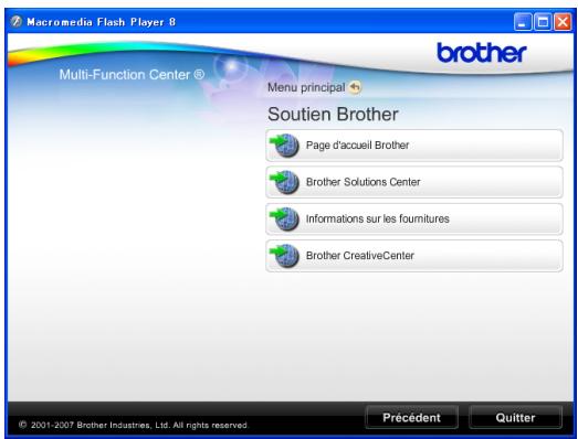 BROTHER MFC-790CW - Accès au soutien brother (pour windows®) - 1