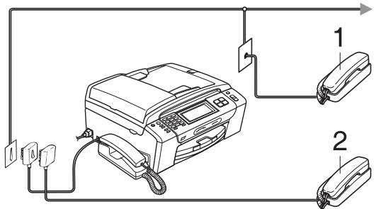 BROTHER MFC-790CW - Branchement d'un téléphone externe ou supplémentaire - 1