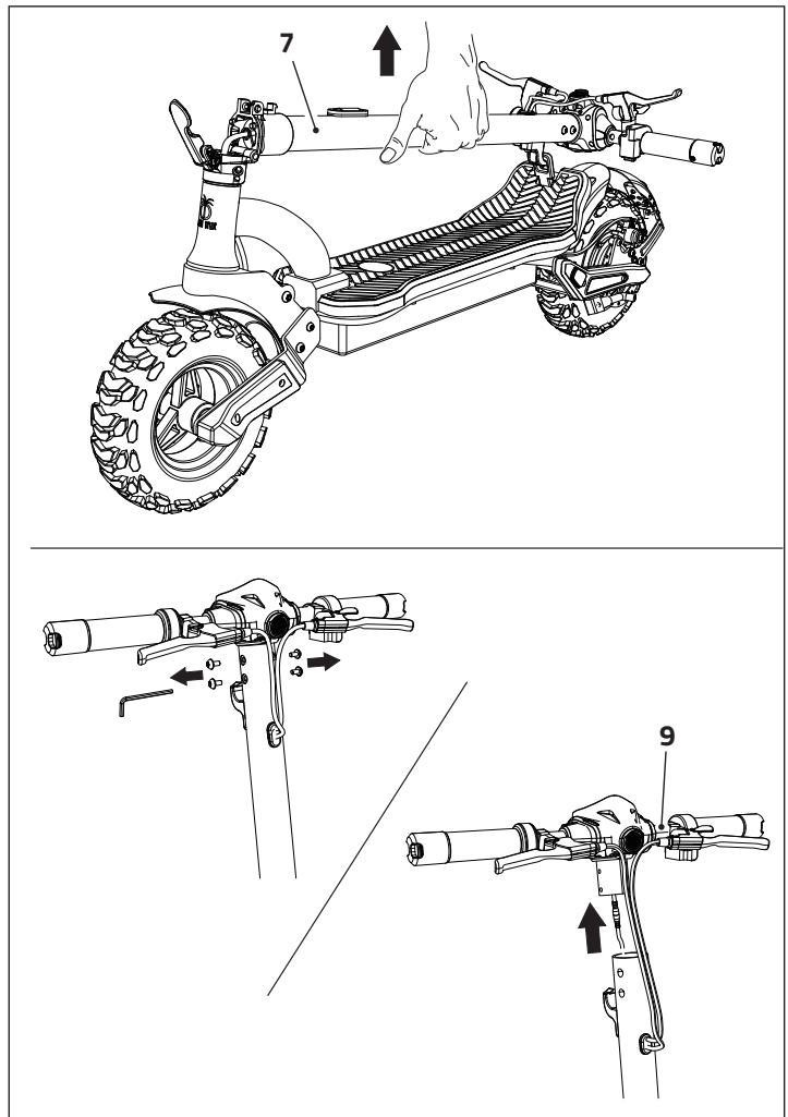 OCEAN DRIVE OD-KICK-S12-EU-PKD - CLOSING AND TRANSPORTING THE E-SCOOTER - 4