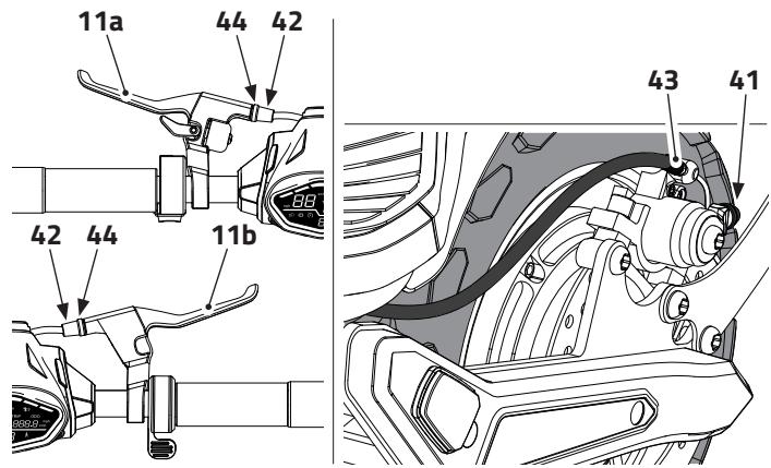OCEAN DRIVE OD-KICK-S12-EU-PKD - Do not touch the disc brakes right after use of the e-scooter. Danger of burns! - 1