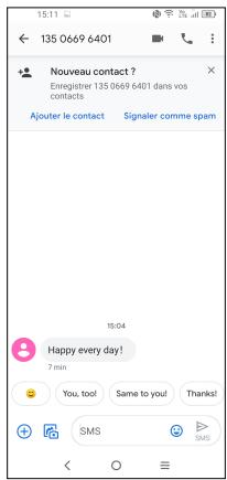 TCL GSM_VENDU_SEUL10_PRO_VERT_128GO - Gérer les messages - 1