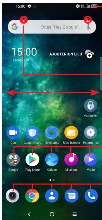 TCL GSM_VENDU_SEUL10_PRO_VERT_128GO - Écran d'accueil - 1