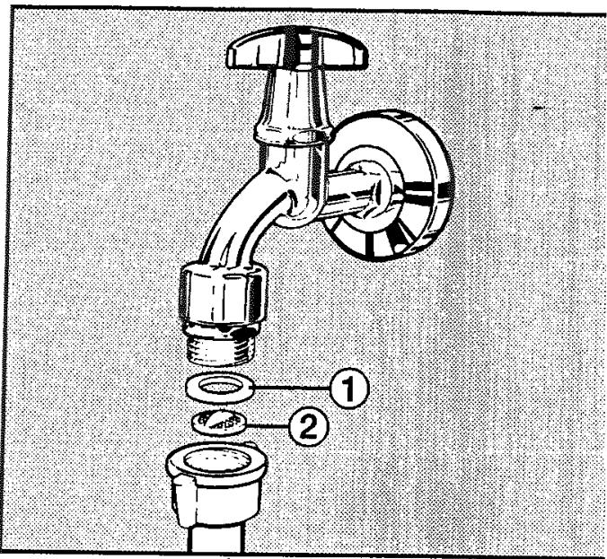 MIELE WT 945 - Nettoyage du filtre dans la conduite d'arrivée d'eau - 1