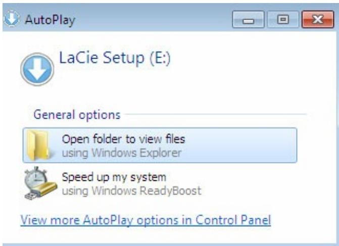PORSCHE NC - Lancement de lacie setup assistant - windows - 1
