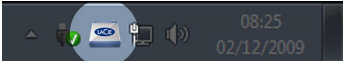 PORSCHE NC - Accès rapide à lacie desktop manager - 1