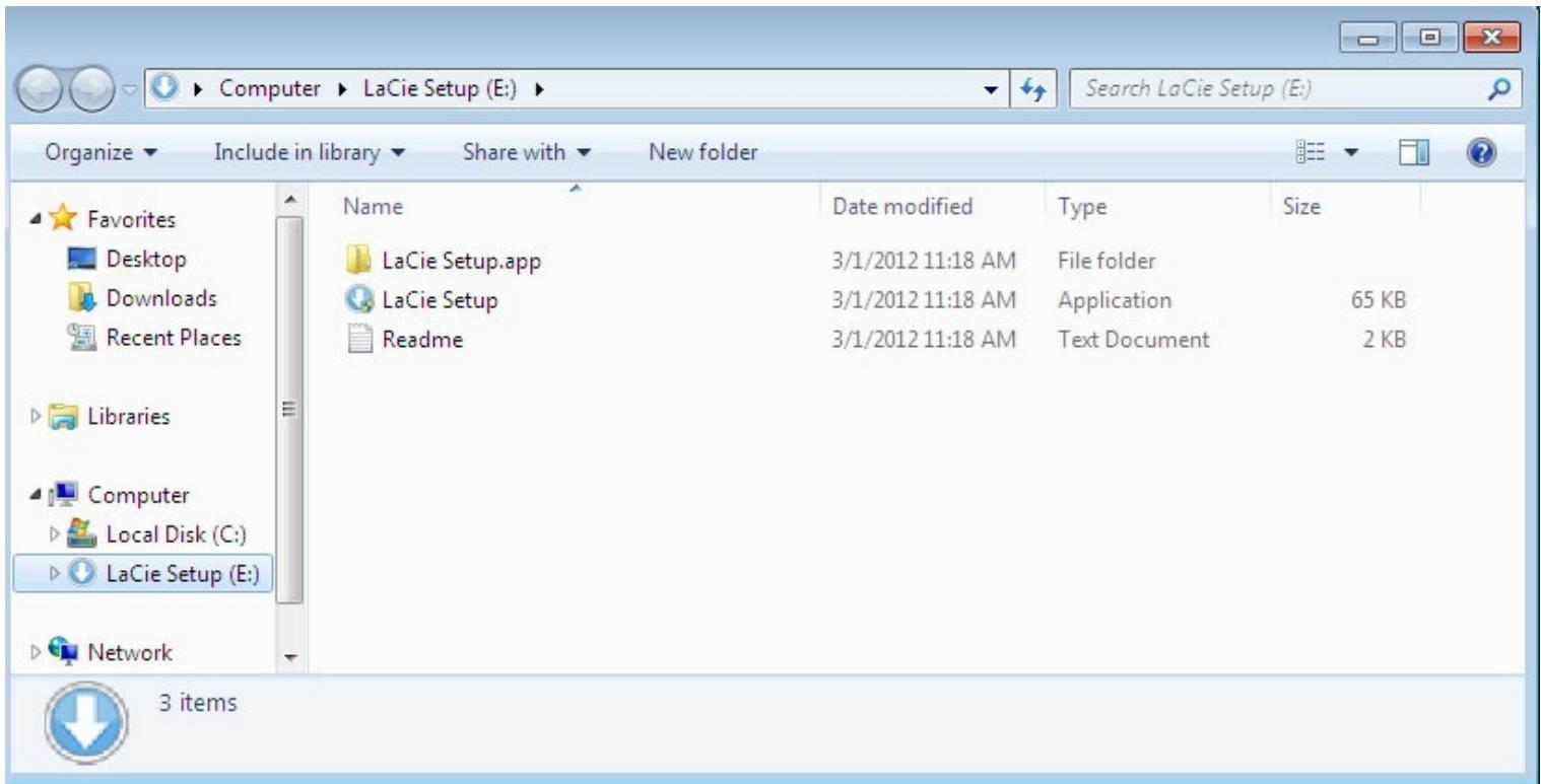 PORSCHE NC - Lancement de lacie setup assistant - windows - 2