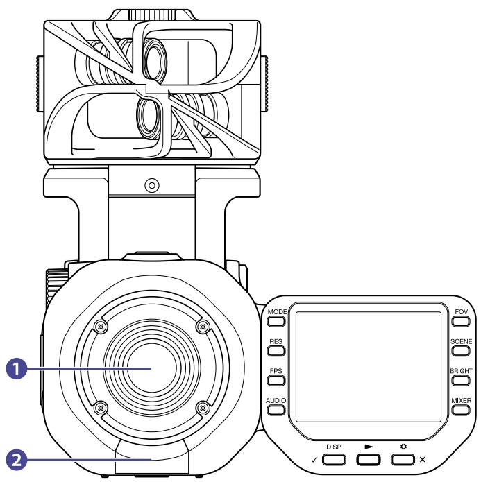 ZOOM Q8n-4K - Face arrière (écran déployé) - 4