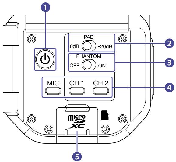 ZOOM Q8n-4K - Face arrière (écran déployé) - 1