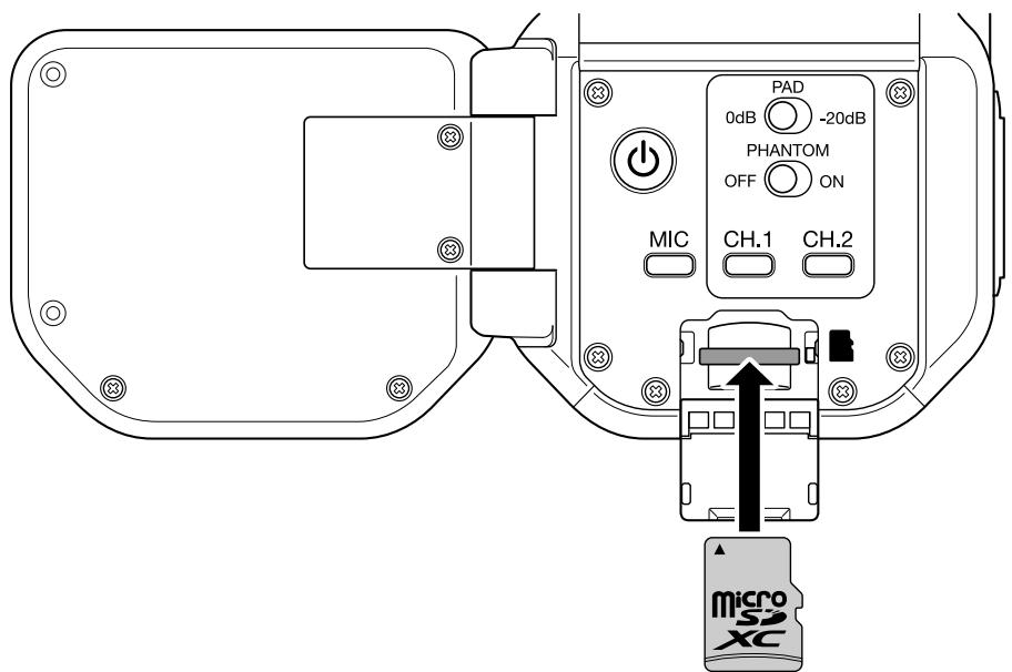 ZOOM Q8n-4K - Insertion de cartes microsd - 2